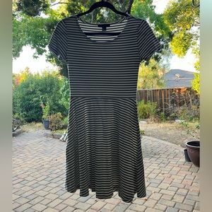 Junior’s Striped Mini Skater Dress